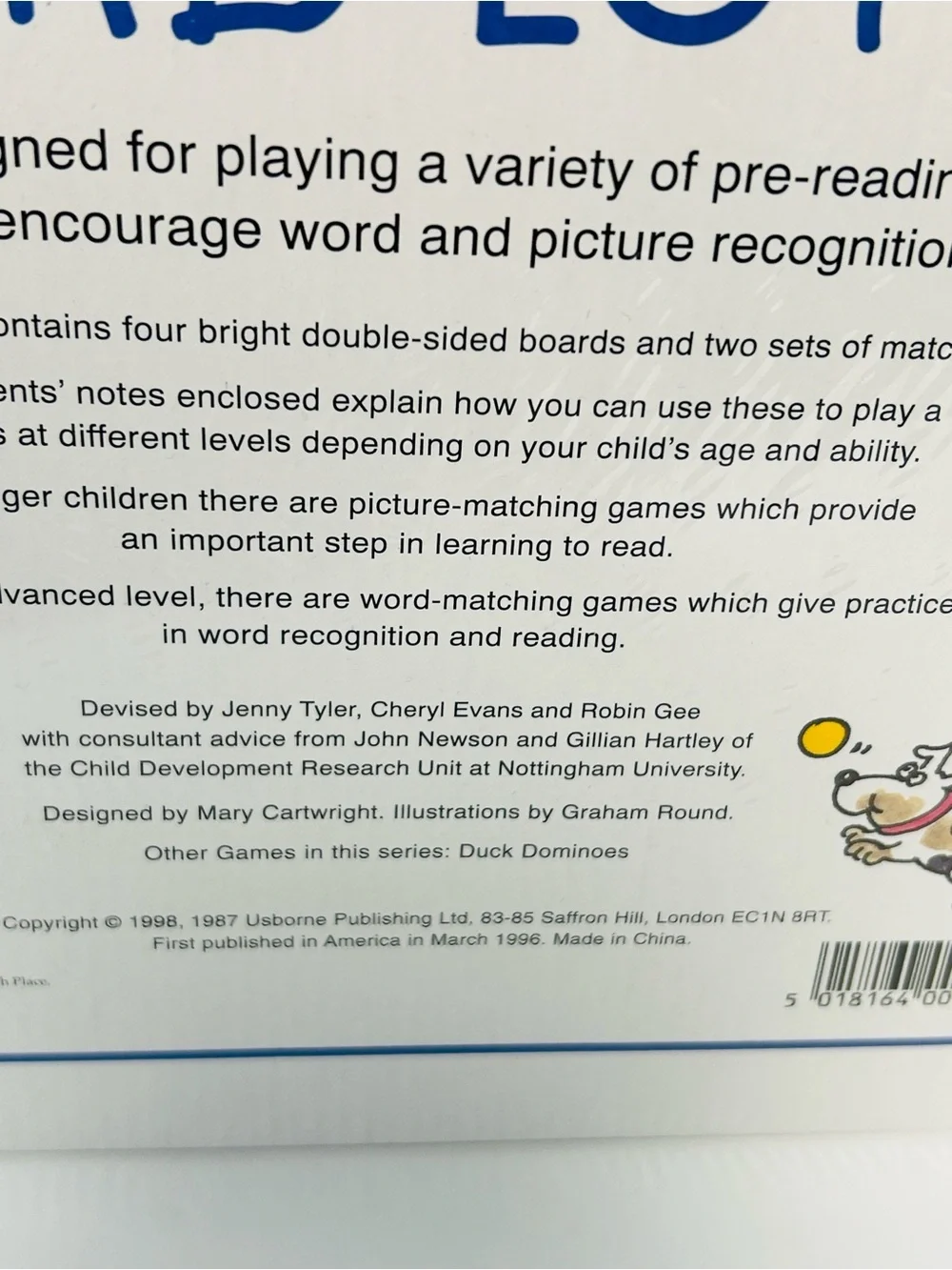 Usborne Games new tags